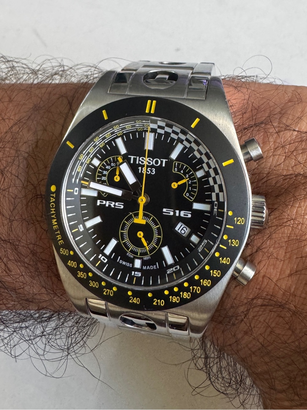 Rare Tissot PRS 516 Reverse Retrograde Chrono Quartz Men Watch